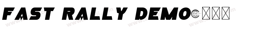 Fast Rally Demo字体转换